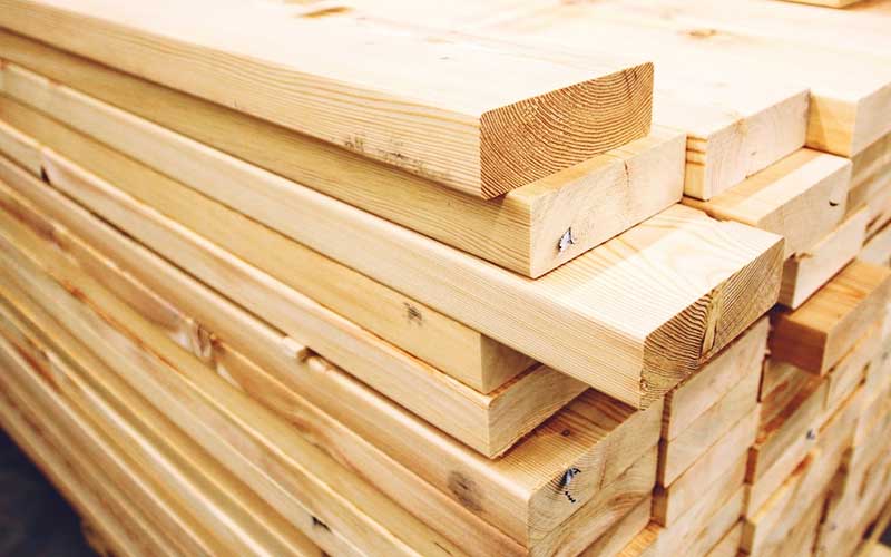 چوب مورد استفاده در کلبه های چوبی
